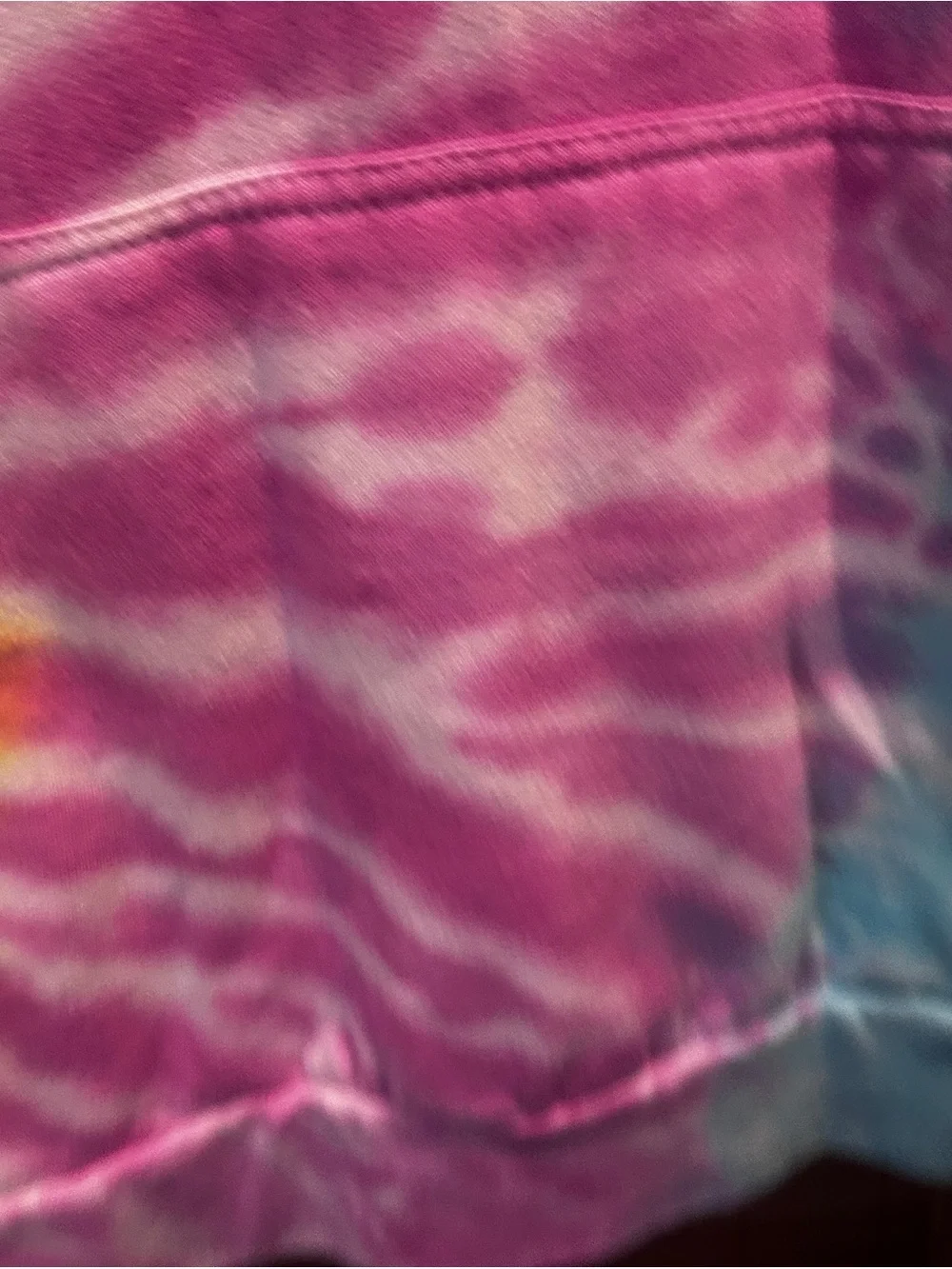 NASA hoodie tie dye large